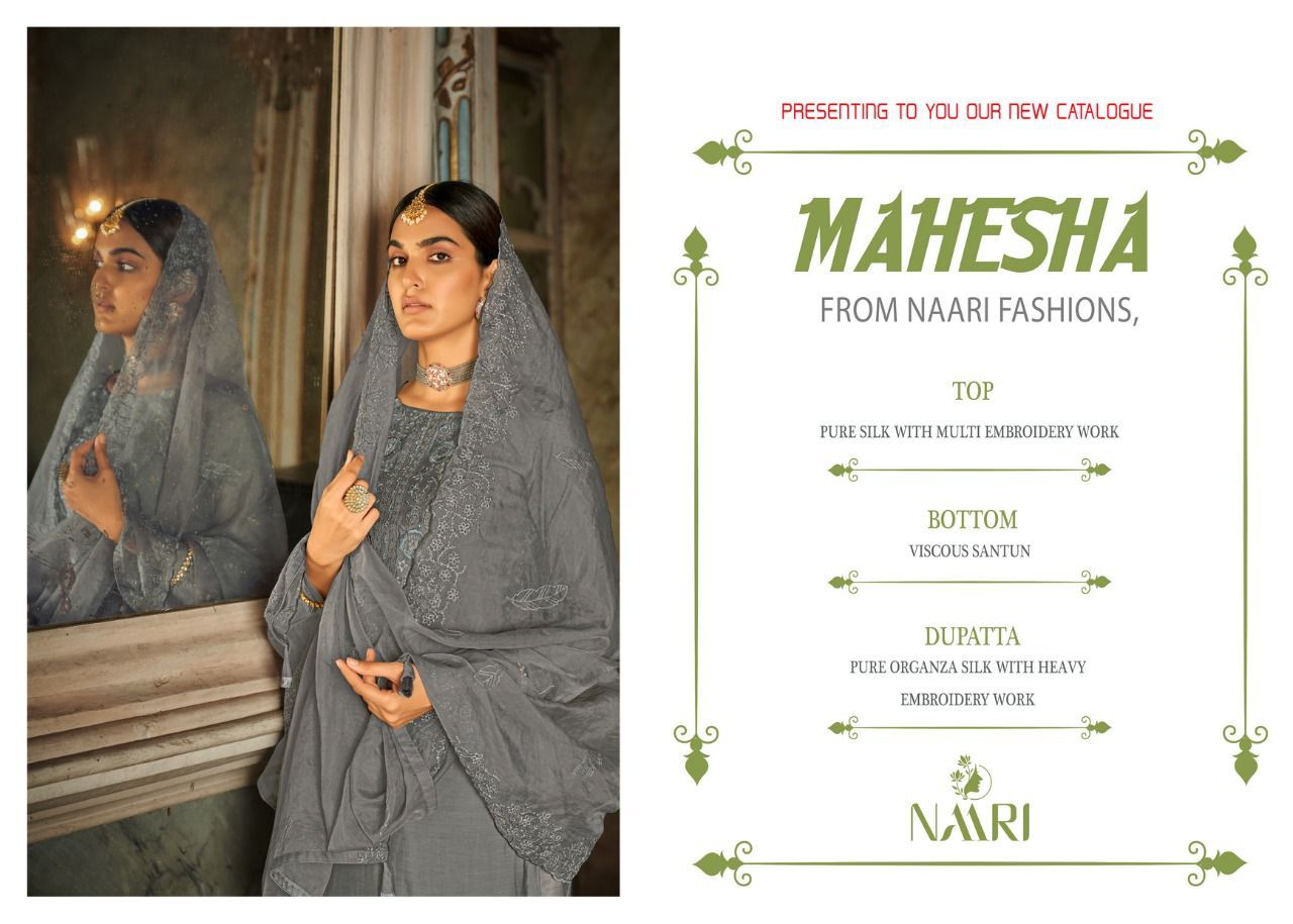 Mahesha Naari Heavy Designer Festive Wear Silk Fancy Salwar Suit Collection